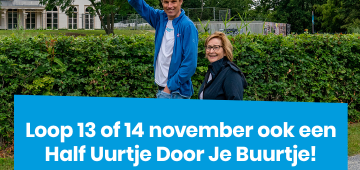 Loop samen een Half Uurtje Door Je Buurtje op 14 november!